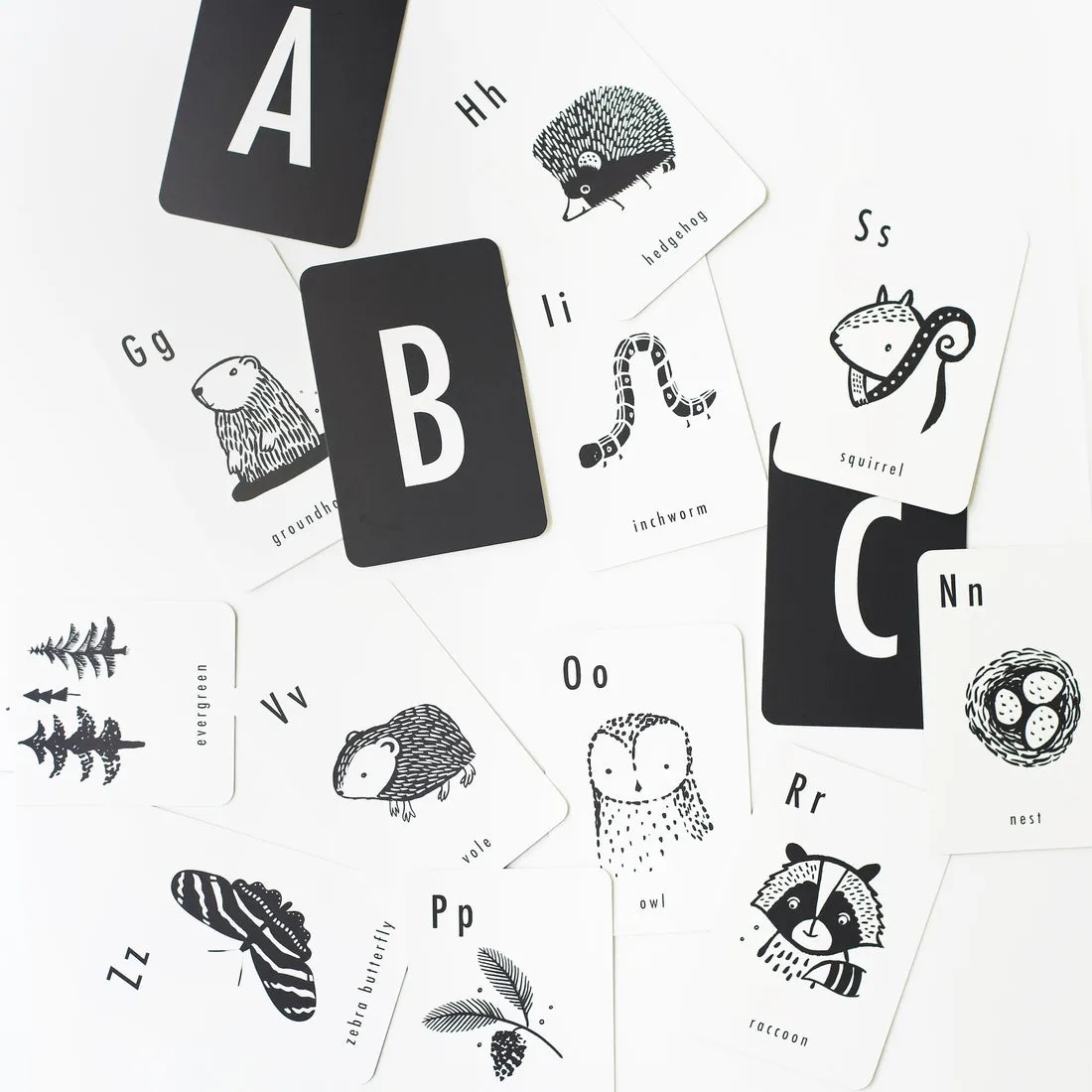 Alphabet Cards - Woodland