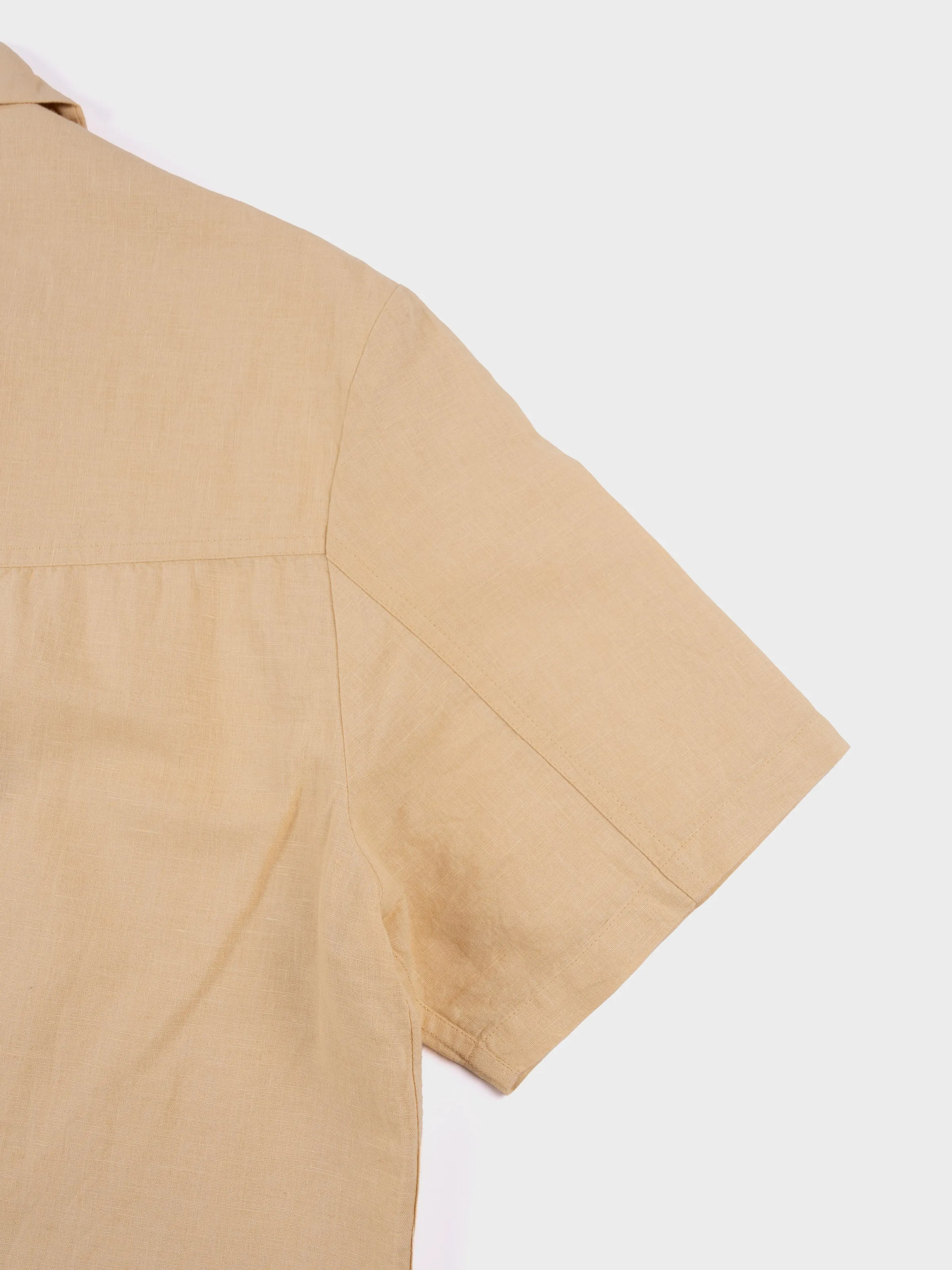 Magic Castles Wave Embroidered S/S Shirt - Ecru