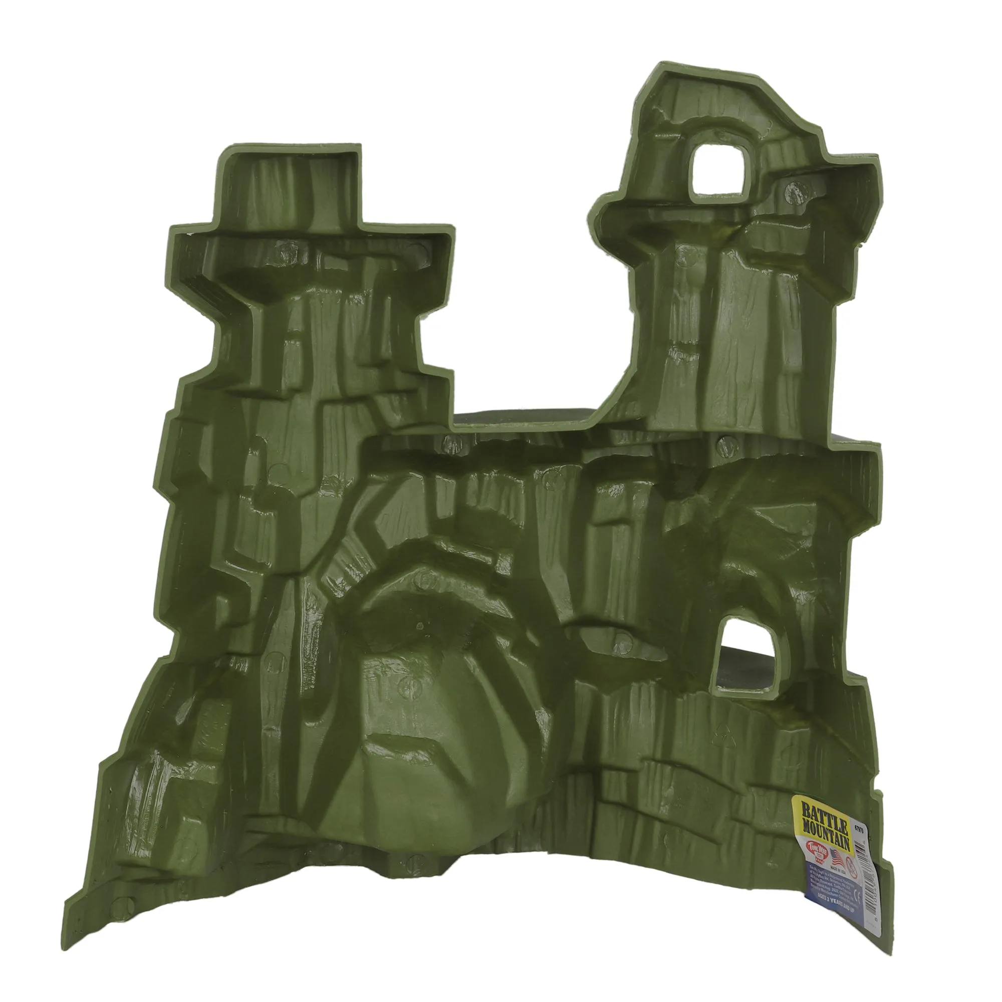 TimMee Battle Mountain Scenery - OD Green Figure Display & Play Terrain US Made