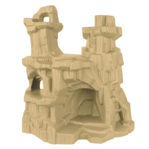 TimMee Battle Mountain Scenery - Tan Figure Display & Play Terrain US Made