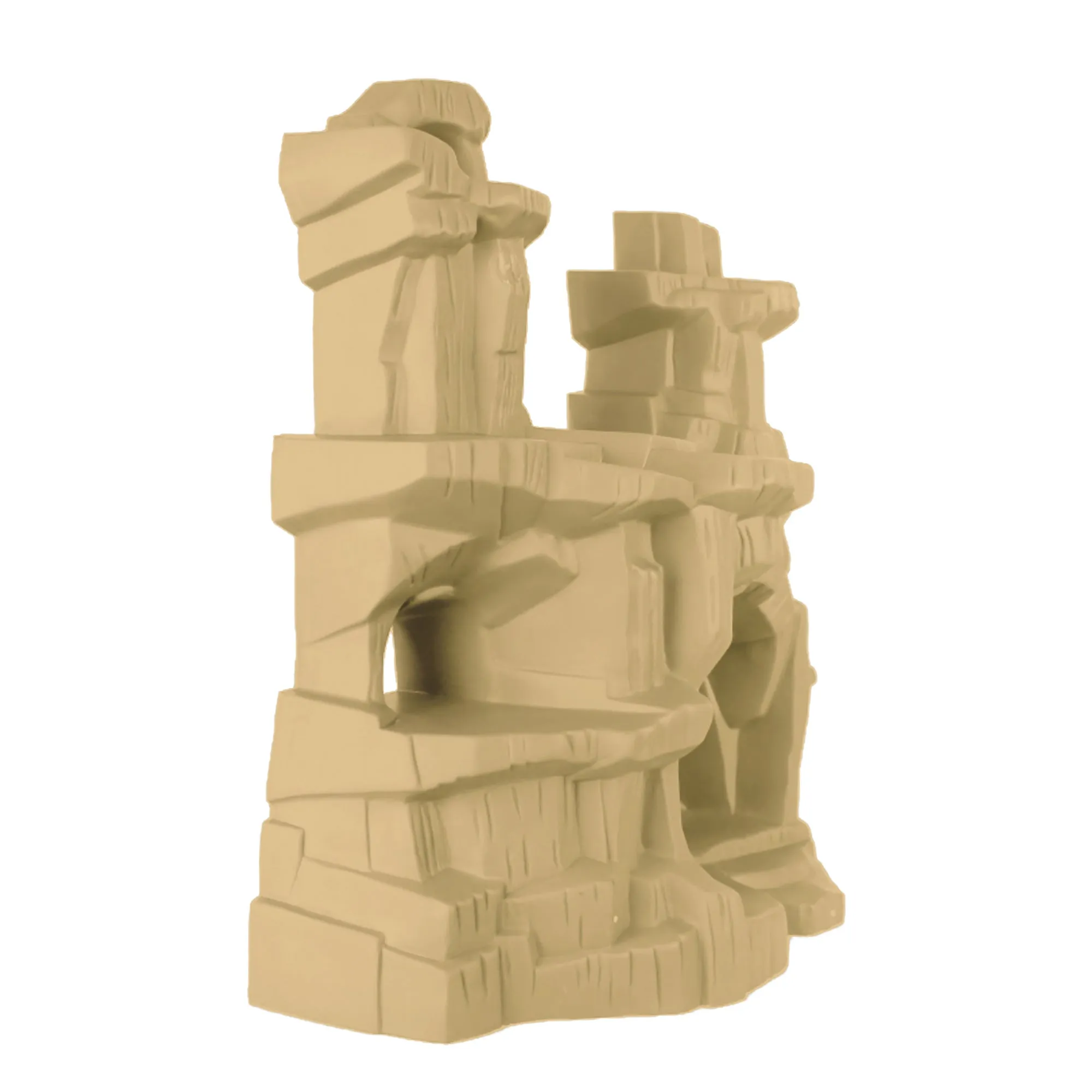 TimMee Battle Mountain Scenery - Tan Figure Display & Play Terrain US Made