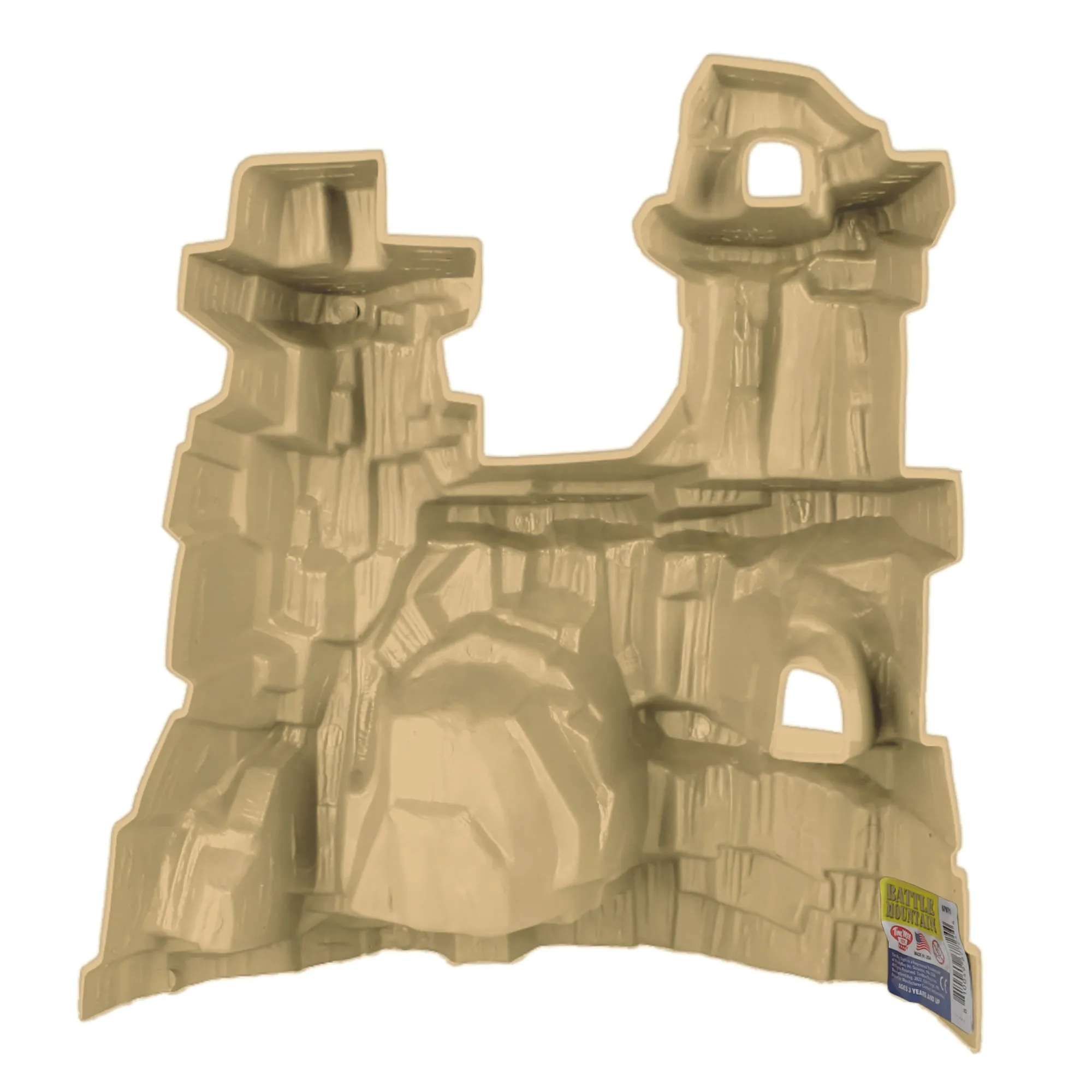 TimMee Battle Mountain Scenery - Tan Figure Display & Play Terrain US Made